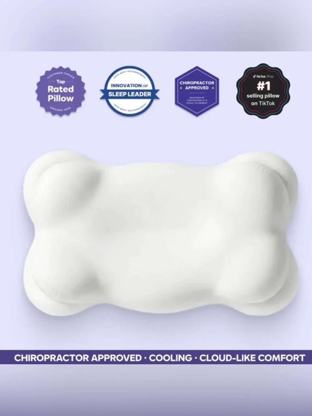 Mellow Sleep CloudAlign Pillow Voted Softest Pillow